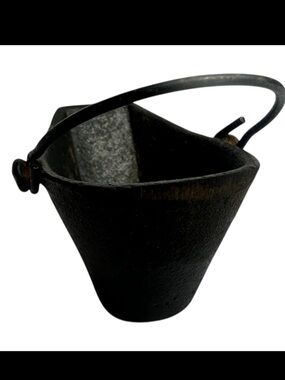 Vintage cast iron mini bucket